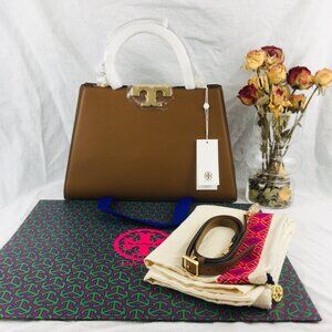 Tory Burch Eleanor Spazzolato Satchel Bag